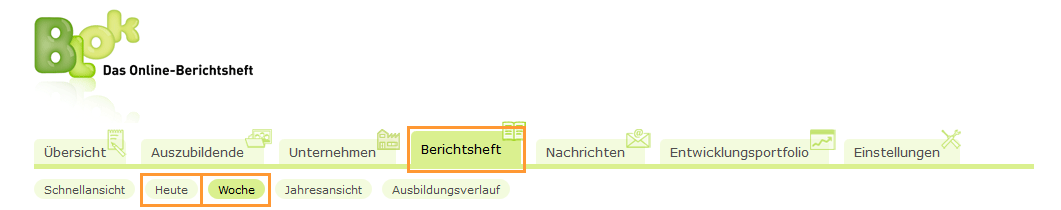 Externe Ausbilder - Navigationsleiste Berichtsheft_de.png