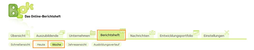 Externe Ausbilder - Navigationsleiste Berichtsheft_de.png