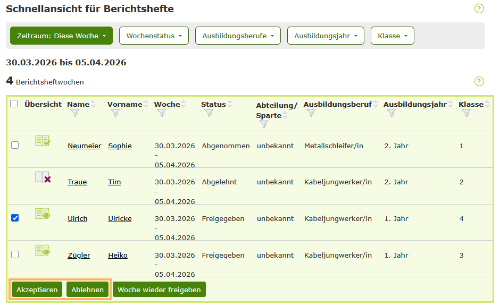 Ausbilder - Berichtsheft akzeptieren oder ablehnen - Schnellansicht_de.png