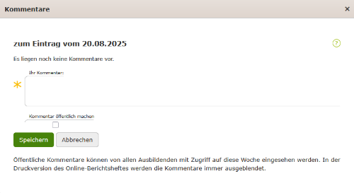 Betriebliche Ausbilder - Leeres Kommentarfeld_de.png