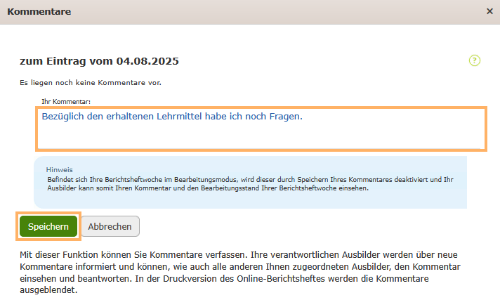 Auszubildende - Kommentar im Berichtsheft verfassen_de.png