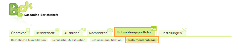 Auszubildende - Navigationsleiste Dokumentenablage_de.png