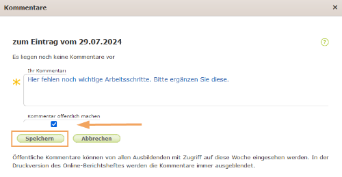 Berufsschullehrer - Kommentar im Berichtsheft verfassen_de.png