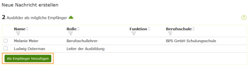 Berufsschullehrer - Auszubildenden oder Ausbilder zur Empfängerliste hinzufügen_de.png