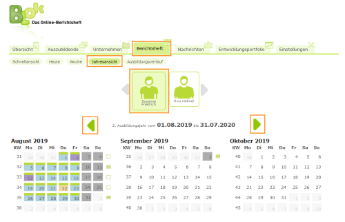 Externe Ausbilder - Jahresansicht im Berichtsheft_de.png