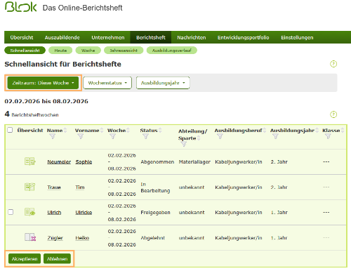 Externe Ausbilder - Schnellansicht im Berichtsheft_de.png