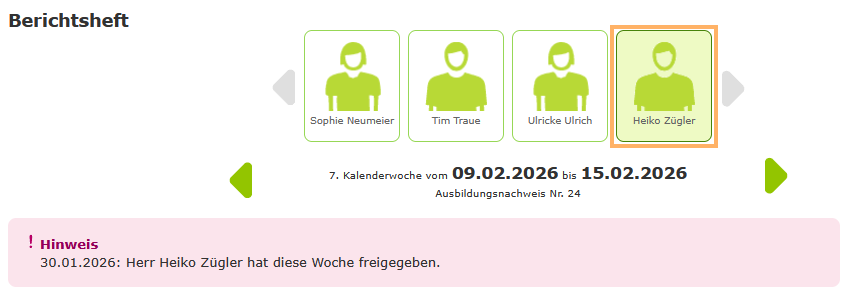 Externe Ausbilder - Azubi im Berichtsheft auswählen_de.png