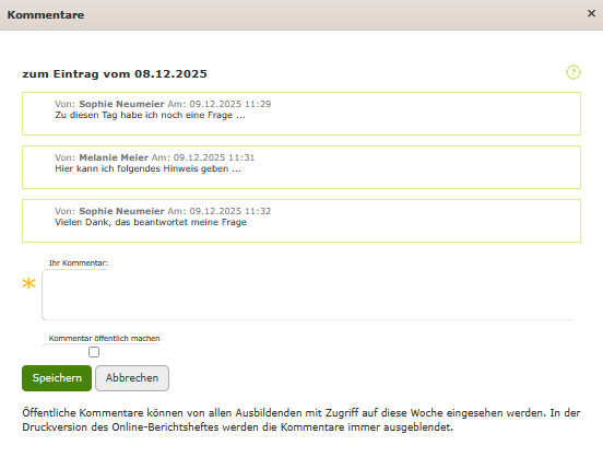 Externe Ausbilder - Antwort des Auszubildenden auf hinterlegten Kommentar_de.png