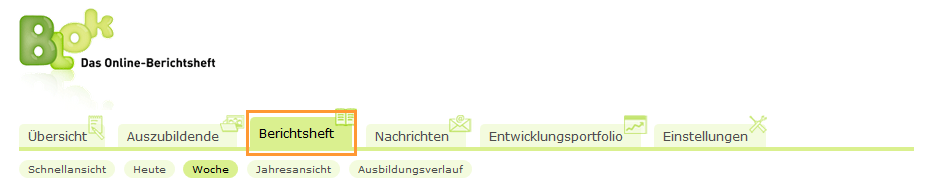 Ausbilder - Navigationsleiste Berichtsheft_de.png