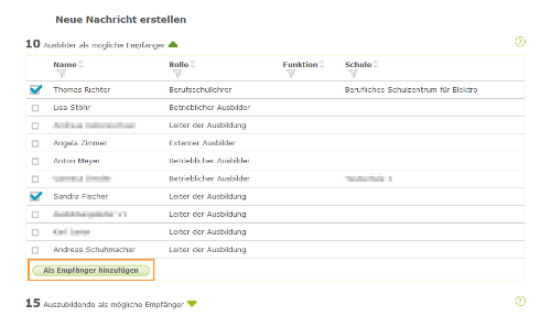 Ausbilder - Auszubildenden oder Ausbilder zur Empfängerliste hinzufügen_de.png