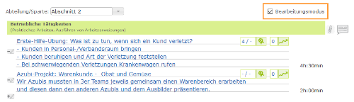 Azubi - Berichtsheft - Woche - Bearbeitungsmodus im Wochenformat_de.png