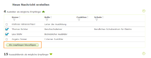 Auszubildende - Auszubildenden oder Ausbilder zur Empfängerliste hinzufügen_de.png