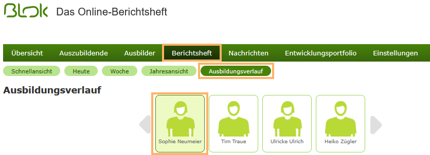 Berufsschullehrer - Auszubildenden für Ausbildungsverlauf auswählen_de.png