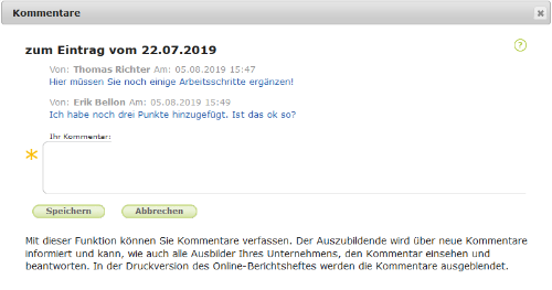 Berufsschullehrer - Antwort des Auszubildenden auf hinterlegten Kommentar_de.png