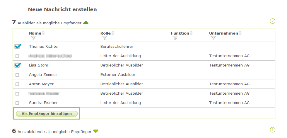 Berufsschullehrer - Auszubildenden oder Ausbilder zur Empfängerliste hinzufügen_de.png