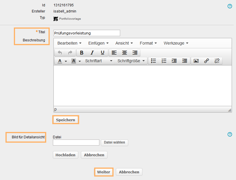 Kurseditor - Portfoliovorlage erstellen_de.png