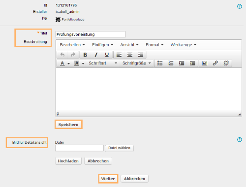 Kurseditor - Portfoliovorlage erstellen_de.png