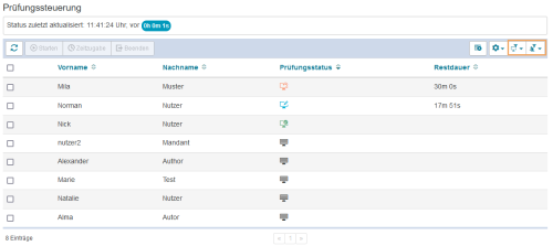 Prüfungssteuerung - geöffnet_de